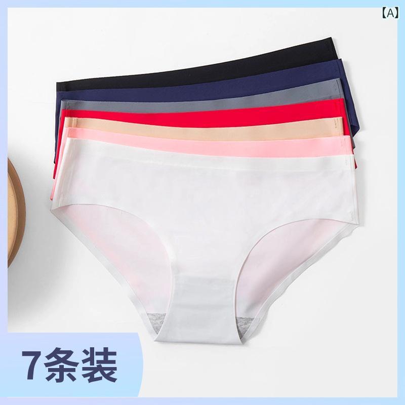 ショーツ レディース 女性用 接触冷感 柔らかい 無縫製 シームレス スタンダード ...