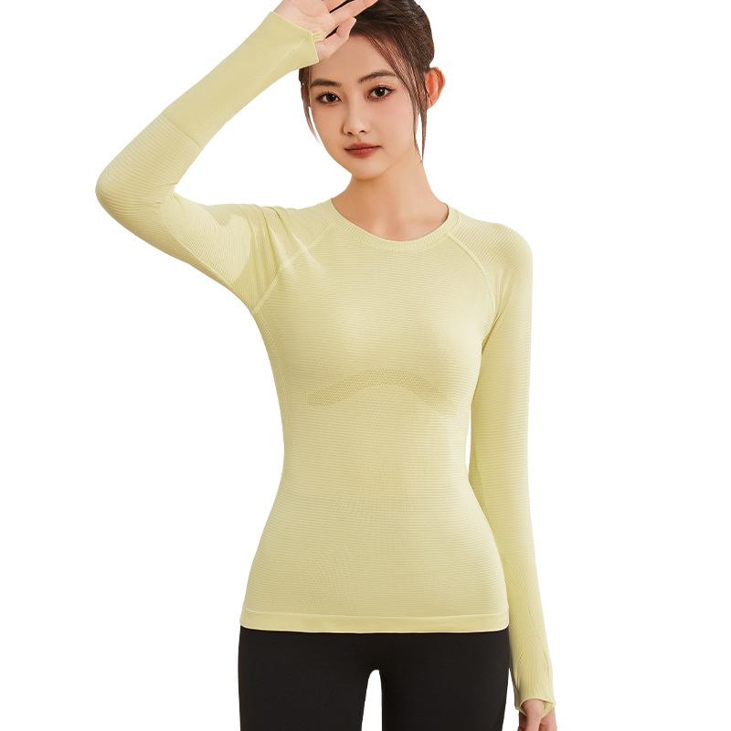 ヨガウェア レディース 秋冬 長袖Tシャツ トレーニングウェア スポーツウェア トップス 伸縮性 通気性 ..