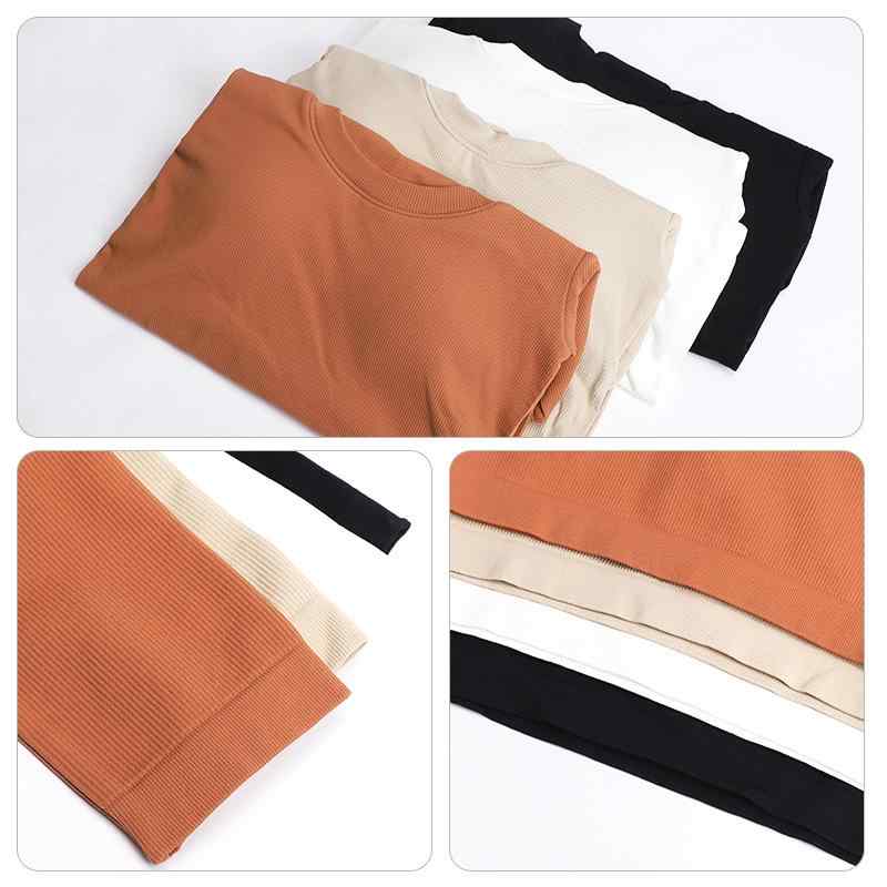 トップス レディース 女性用 ヨガウェア 薄手 半袖 Tシャツ 伸縮性 接触冷感 シームレス スポーツ トレーニング 普段使い