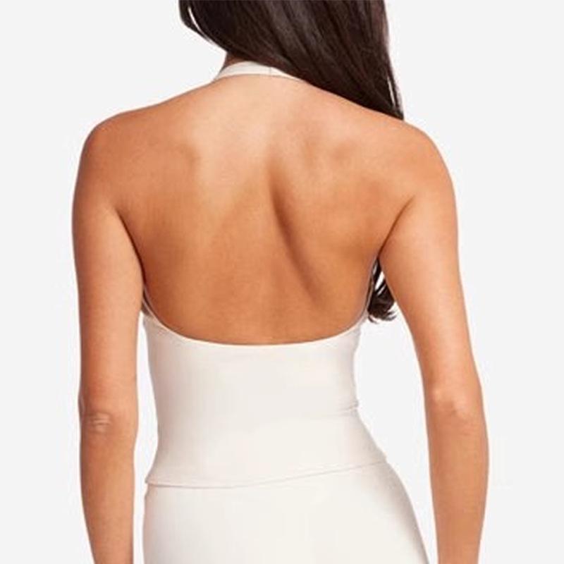 ヨガ トップス レディース ノースリーブ Vネック クロスデザイン 速乾 スポーツ ウェア フィットネス トレーニング 美背