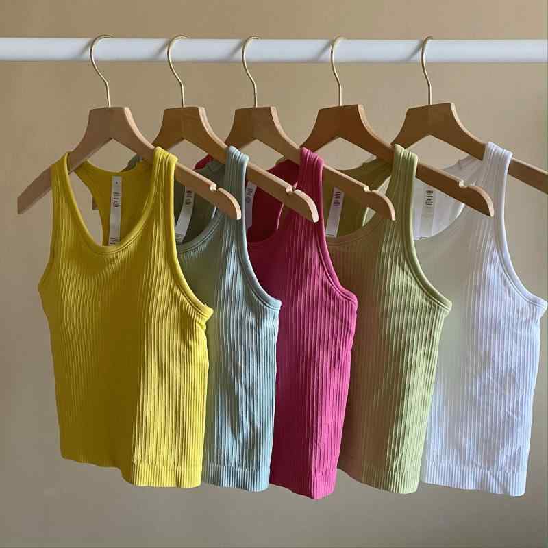 タンクトップ レディース スポーツ ウェア 高弾性 伸縮性 吸湿 速乾 塑形 ヨガ フィットネス トレーニング ジム 運動 インナー