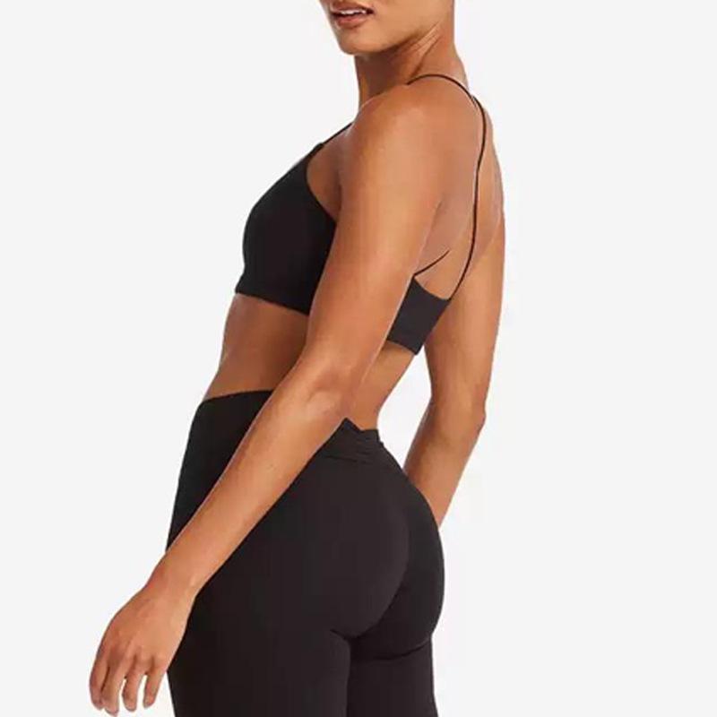 タンクトップ レディース ヨガウェア スポーツブラ トップス クロスデザイン スリム ショート丈 トレーニングウェア 美背 インナー