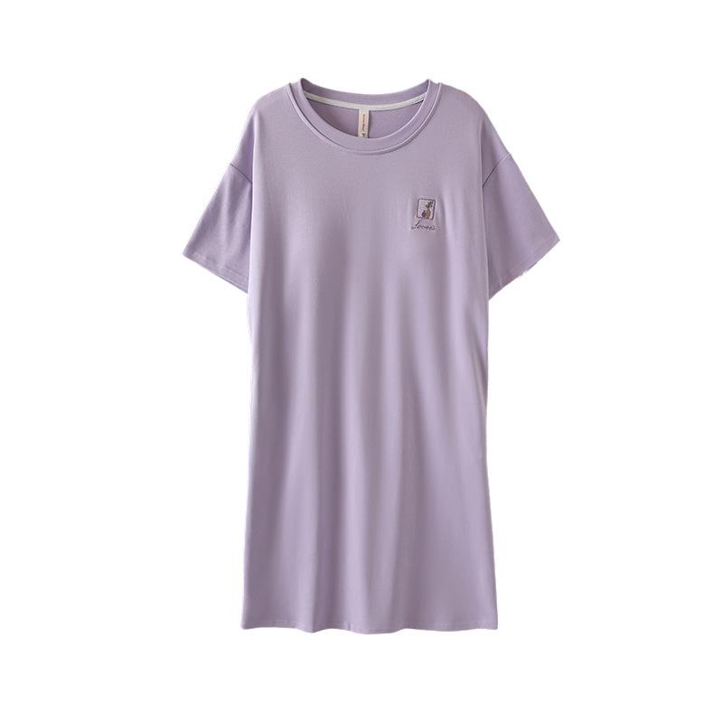 ワンピース レディース 夏用 胸パッド付き マタニティ ウェア 吸水性 コットン パジャマ かわいい