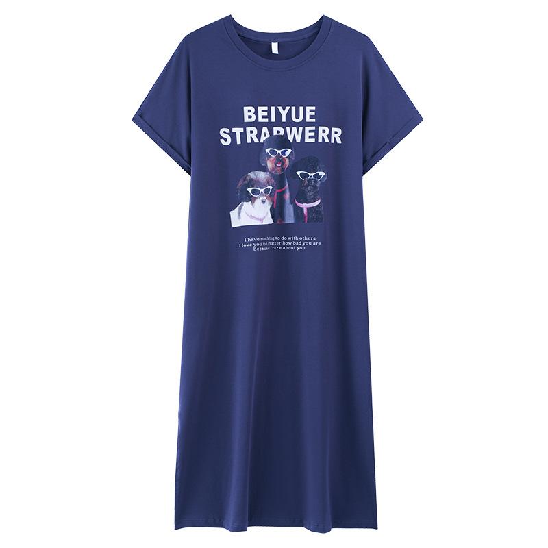 ワンピース レディース 春夏 半袖 パジャマ 接触冷感 ルームウェア 部屋着 かわいい ミモレ丈 Aライン フレア ゆったり おしゃれ 綿100%