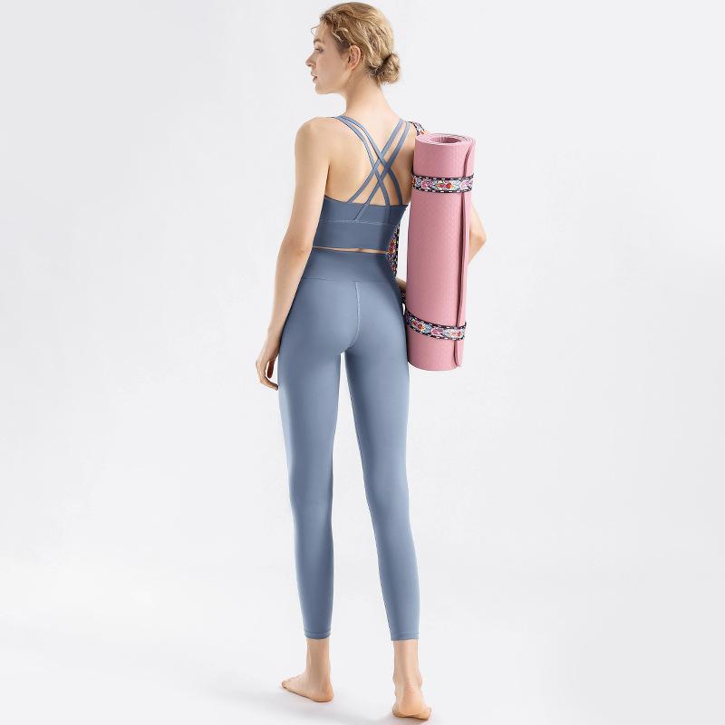 ヨガパンツ レディース ハイウエスト 接触冷感 美尻 ピーチヒップ スポーツ レギンス トレーニング スリム フィットネス2