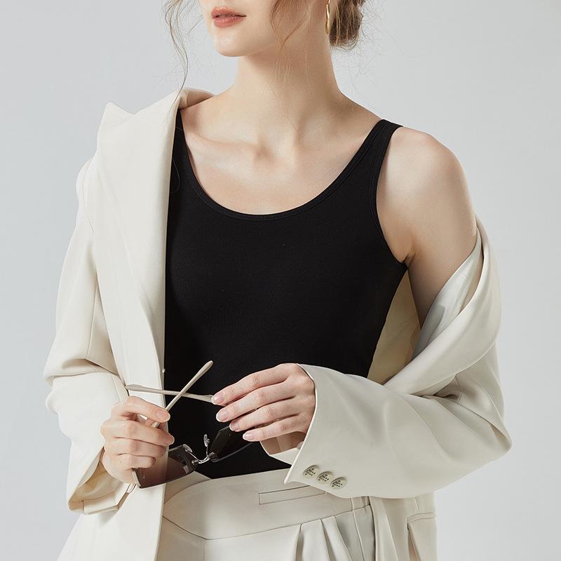 ブラウス レディース 綿 白 インナー 美背 通気性 ノンワイヤー キャミソール 夏 アウター 部屋着 普段使い