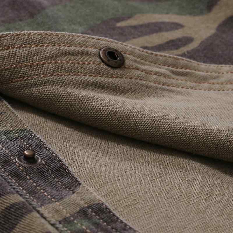 Other - シャツ メンズ 男性用 ミリタリー 迷彩 デニムシャツ アウトドア 登山 トップス