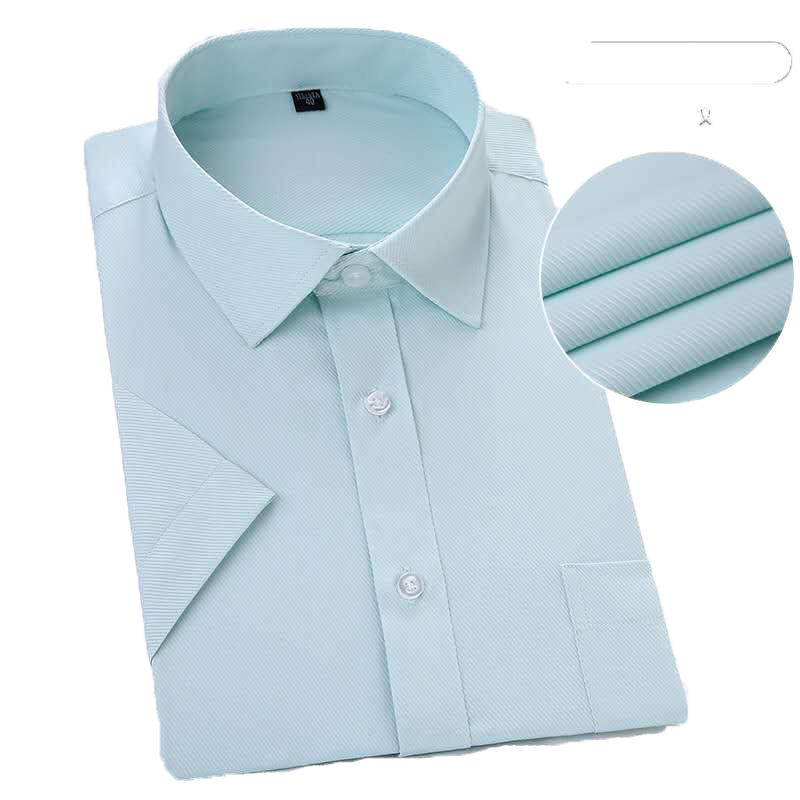 Dress Shirts - シャツ メンズ 男性用 半袖 ビジネス カジュアル 微修身 若者 夏 刺繍 ロゴ