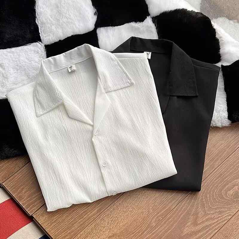 Other - シャツ メンズ 男性用 半袖シャツ 接触冷感 ゆったり キューバシャツ アメカジ トップス おしゃれ 夏 カジュアル 電気メッキ加工