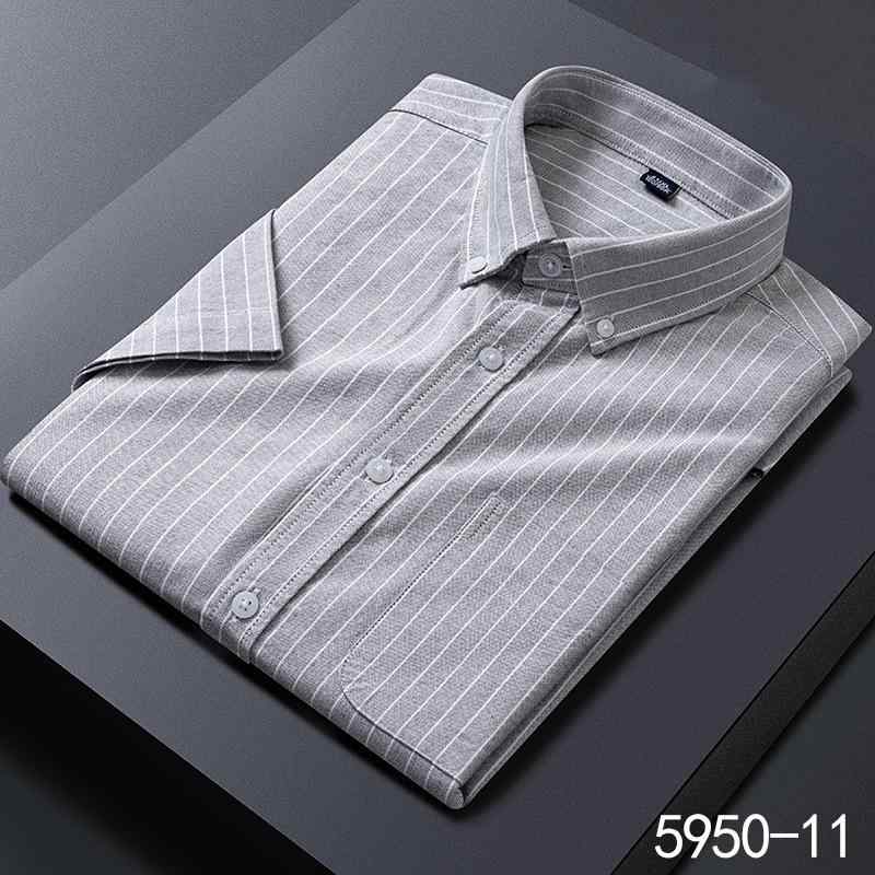 シャツ メンズ 男性用 半袖シャツ 綿 無地 接触冷感 涼しい スリム フィット カジュアル シャツ 中若者