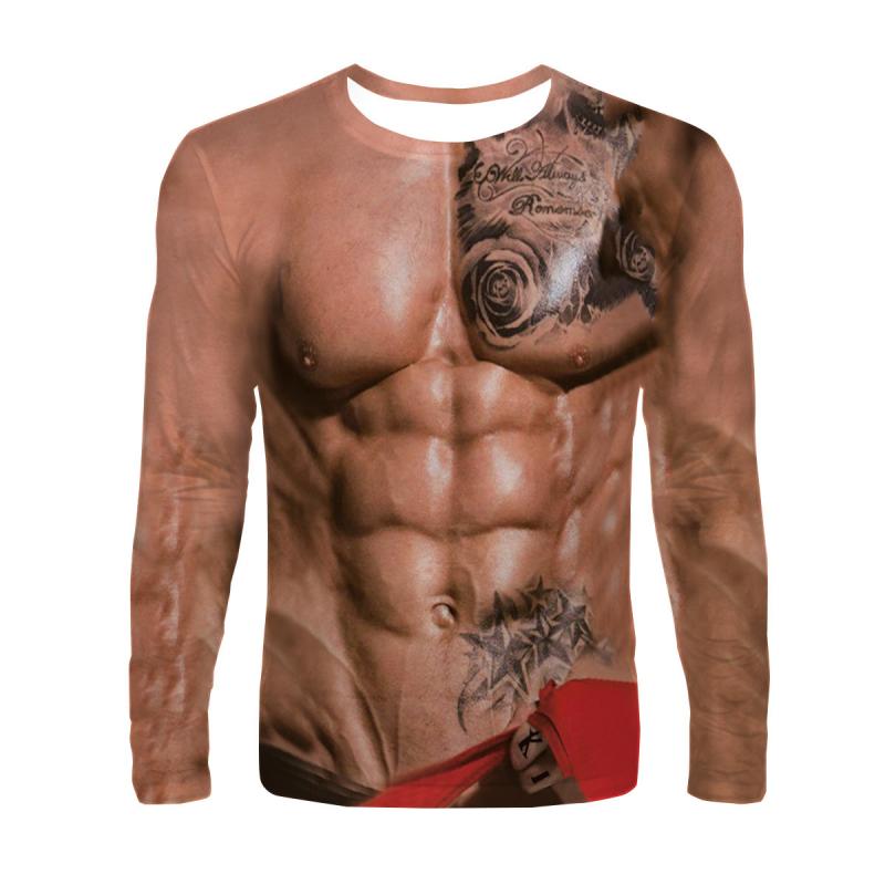 Tシャツ 男性用 長袖 マッスル トレーニング スポーツ ウェア トップス カットソー