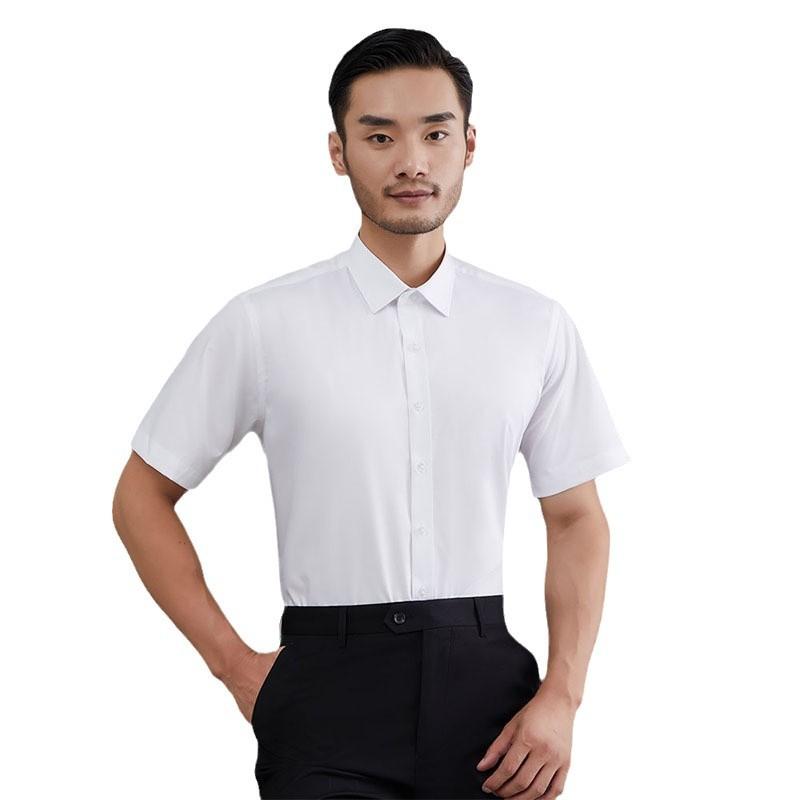 シャツ 男性用 豪華感 夏 ビジネス カジュアル 竹繊維 接触冷感 半袖 ワイシャツ 形態安定2