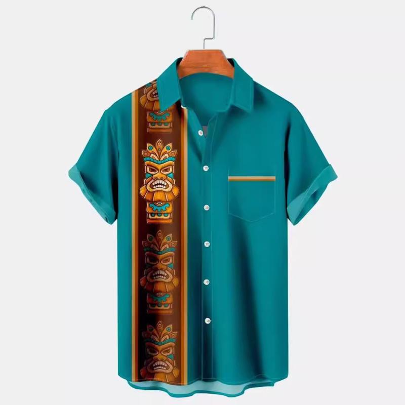 シャツ 男性用 アロハシャツ 半袖 リゾート ビーチ 海 夏服 カジュアル