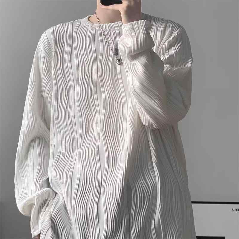Tシャツ メンズ 男性用 長袖 トップス カットソー インナー 部屋着 普段使い ゆったり 春夏 秋冬