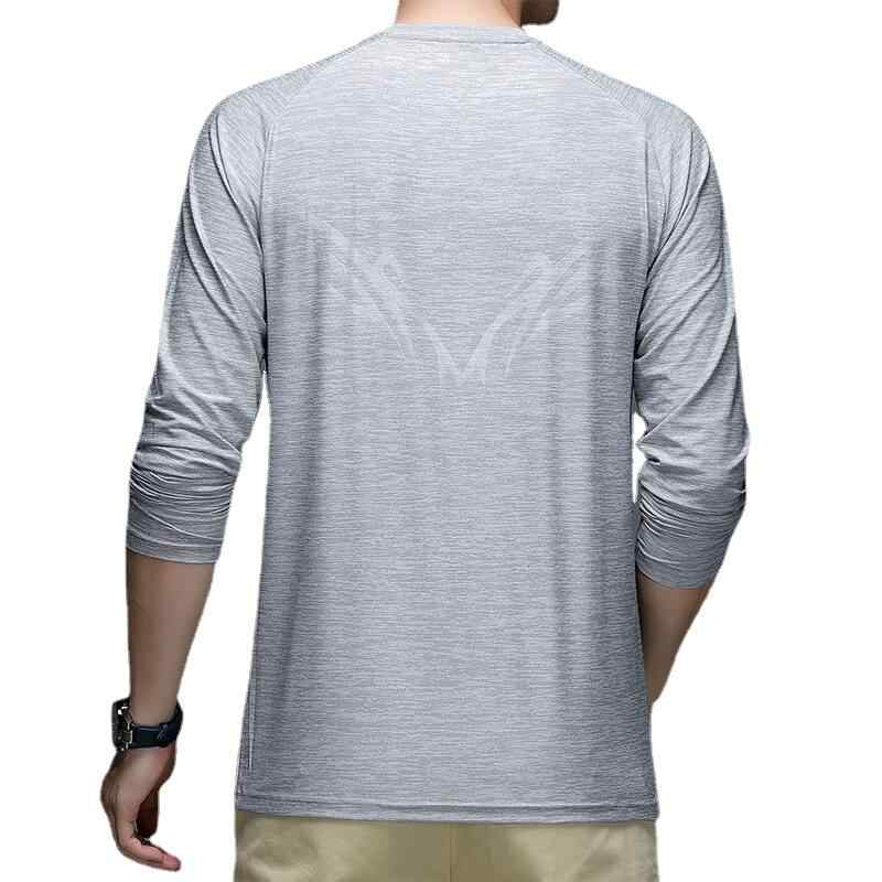 Other - Tシャツ 男性用 長袖 速乾 メンズ アウトドア スポーツ トレーニング ウェア カジュアル 丸首 トップス