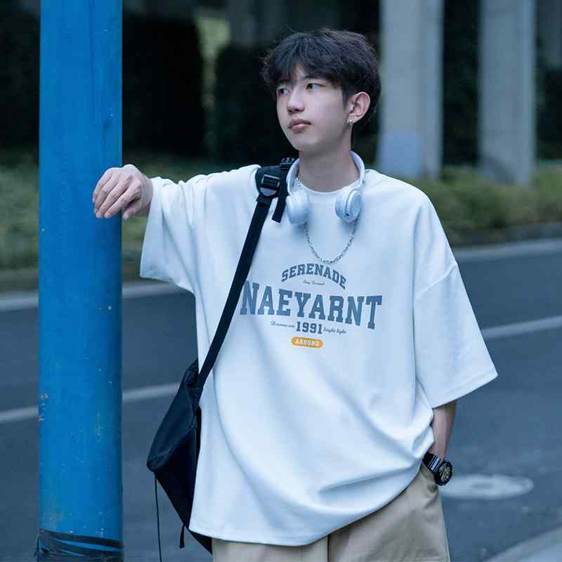 Tシャツ メンズ 男性用 大きいサイズ ゆったり ビッグシルエット 薄手 カットソー トップス 学生 スポーツ 普段使い 高身長 190 半袖