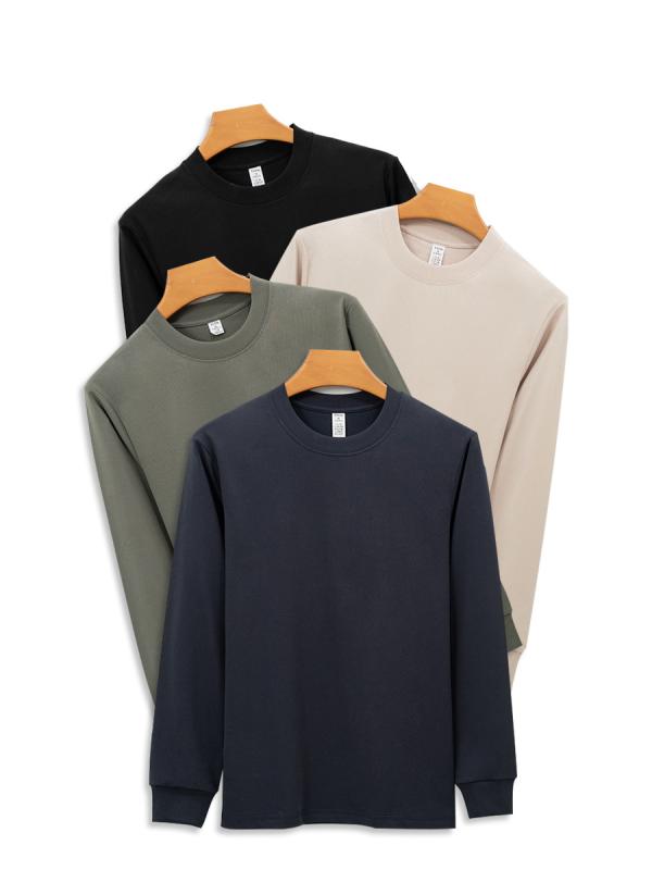 Tシャツ 男性用 ソロナ コットン 長袖 カットソー メンズ レディース 男女兼用 クルーネック トップス アンダーウェア インナー 防臭