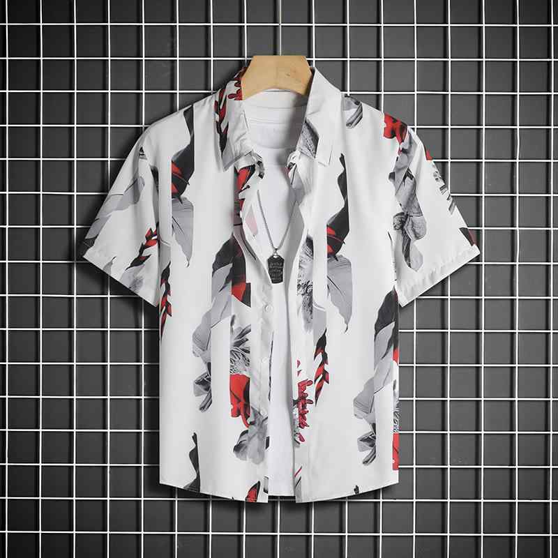シャツ 男性用 レトロ ヴィンテージ アロハ ハワイアン 痞帅 ゆったり カップル 百搭 トップス 春夏