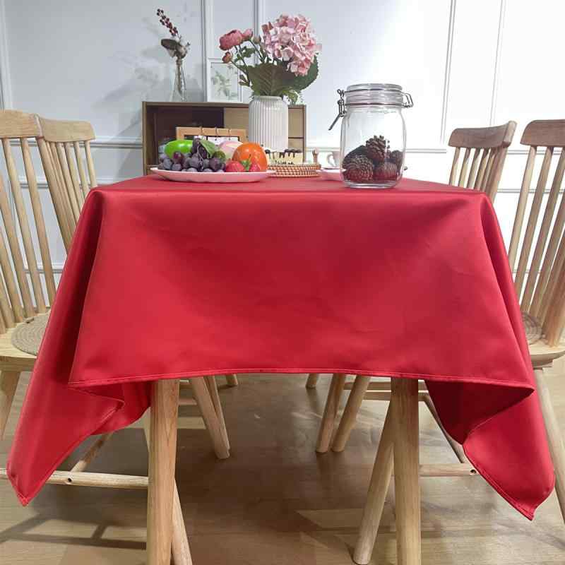 テーブルクロス レストラン用テーブルマット ポリエステル 厚手 両面サテン ホテル パーティー イベント 宴会2