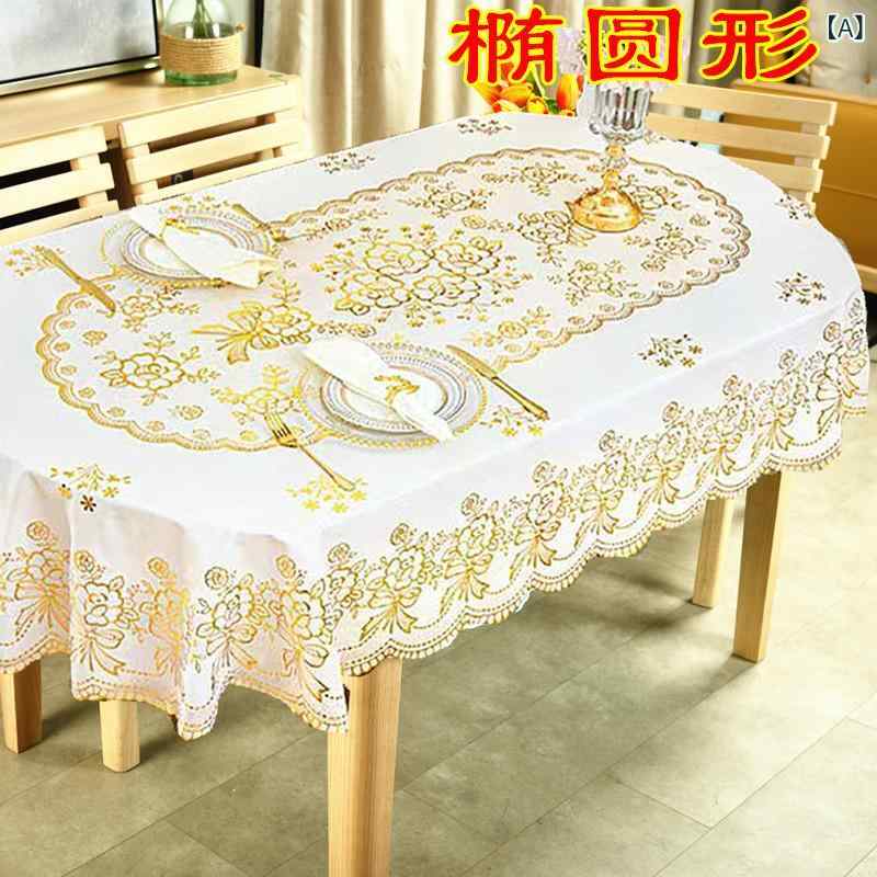 テーブルクロス 楕円形 防水 防油 撥水 風 長方形 テーブルマット シンプル コーヒーテーブル デスク