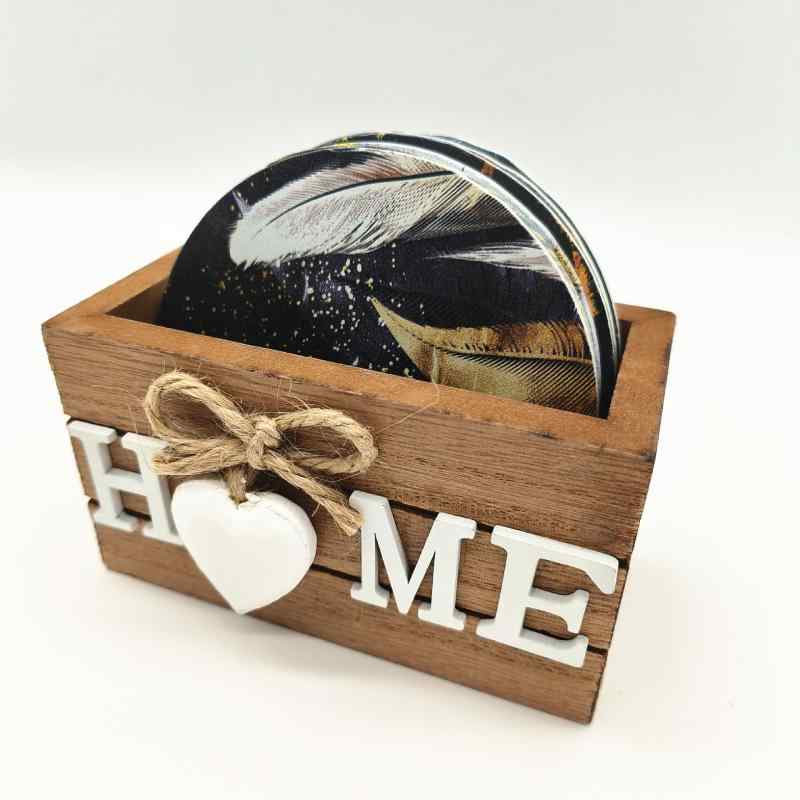 ランチョンマット コースター 6枚セット 木製 断熱 撥水 卓上マット キッチン用品2