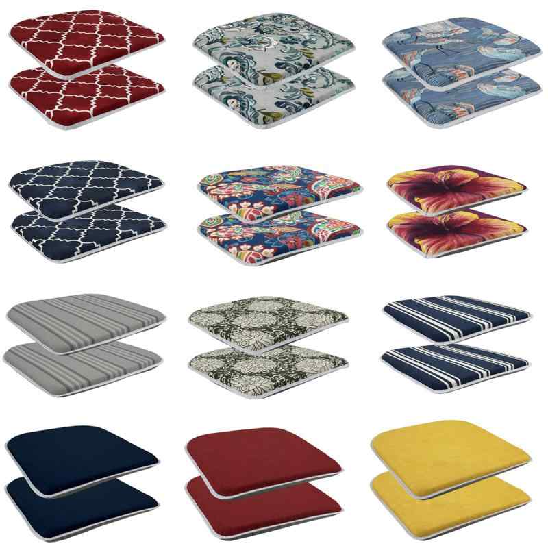 座布団 シングル アウトドア 防水 滑り止め チェアパッド 花柄 無地 アーク2