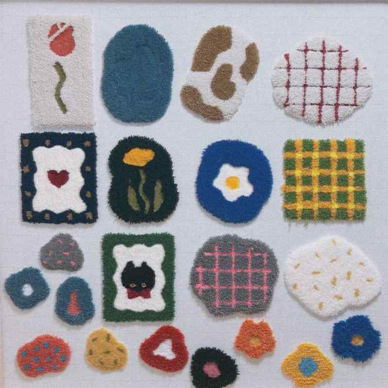 コースター 手作り DIY キット 刺しゅう 初心者 解消グッズ ウール糸 カップ敷き