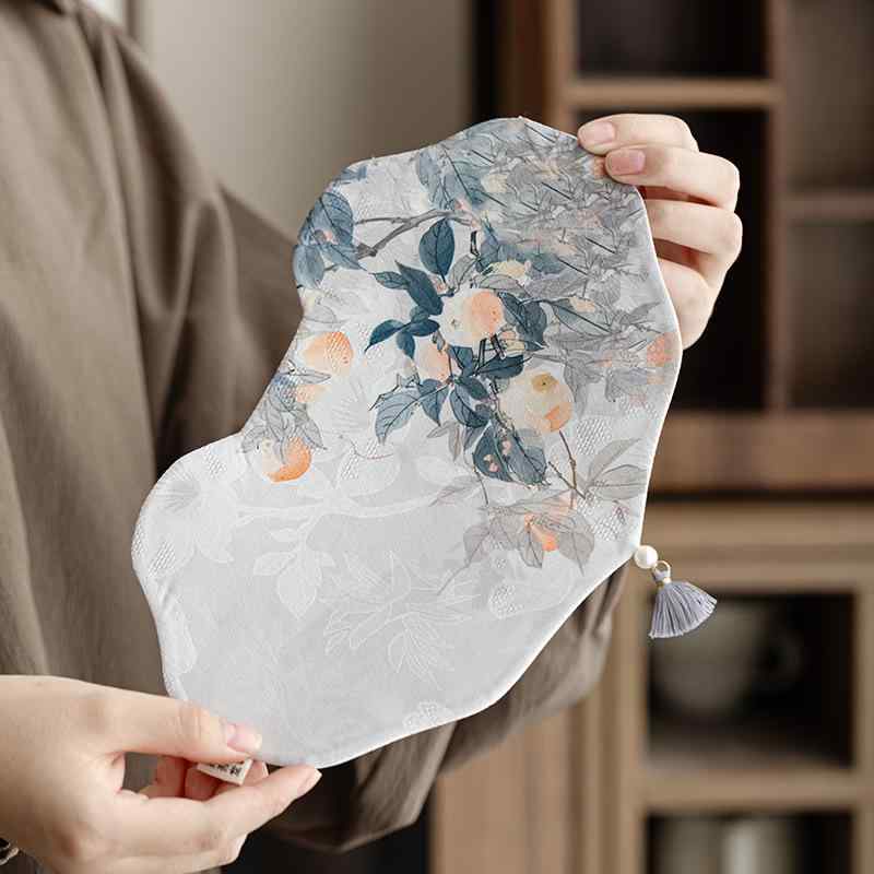 茶托 茶席マット ティーマット 小さめ 防水 断熱 茶道具 グラスマット コースター