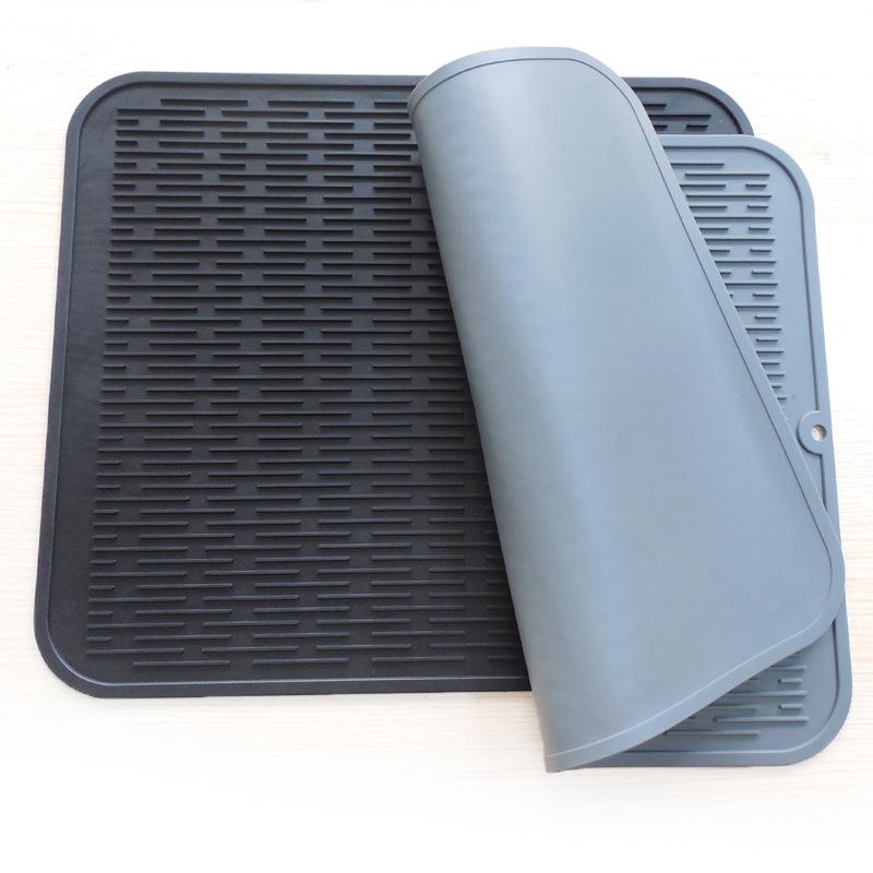 キッチン 排水マット シリコン 断熱マット グラスマット 45x40cm 排水 防滑 大判 キッチン用品2