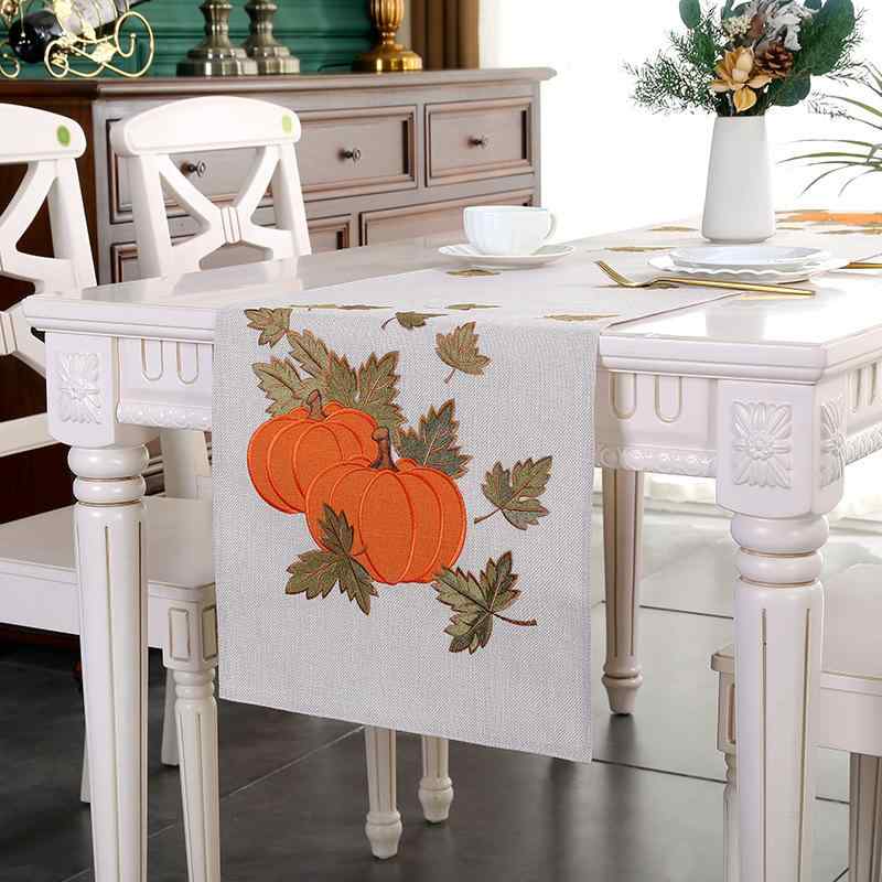 テーブルクロス ポリエステル 南瓜 
