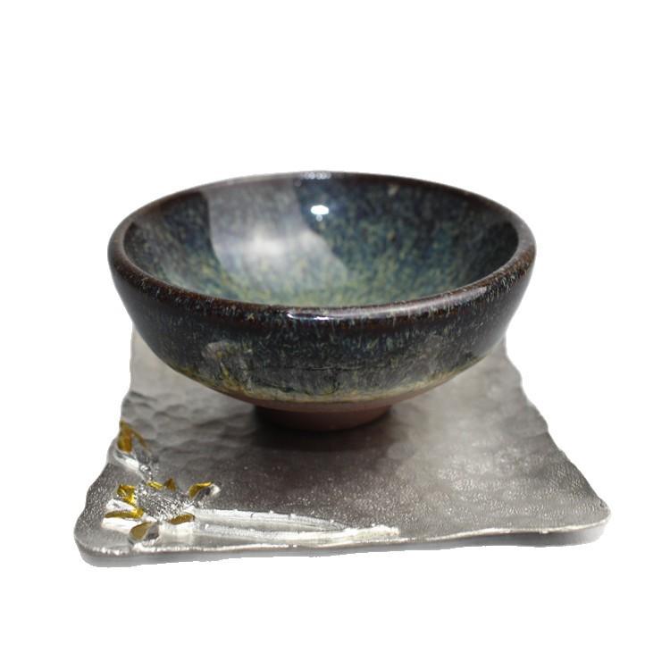 茶托 錫 銅 茶托 絶縁 茶パッド 茶道