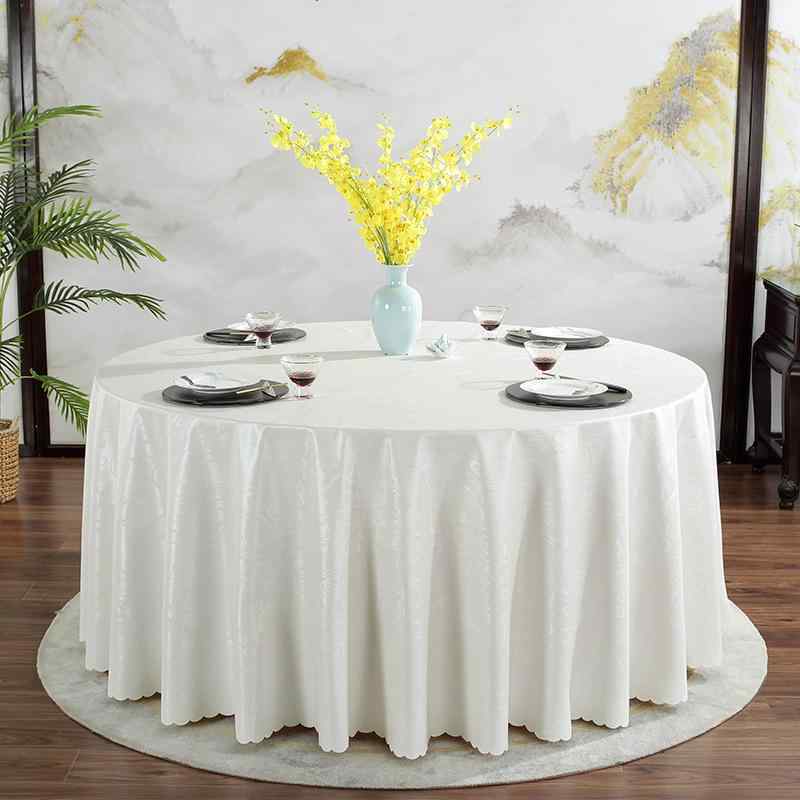 テーブルクロス 防水 防油 撥水 円形テーブル マット 布製 洗える ダイニングテーブル 欧風 ホテル レ..