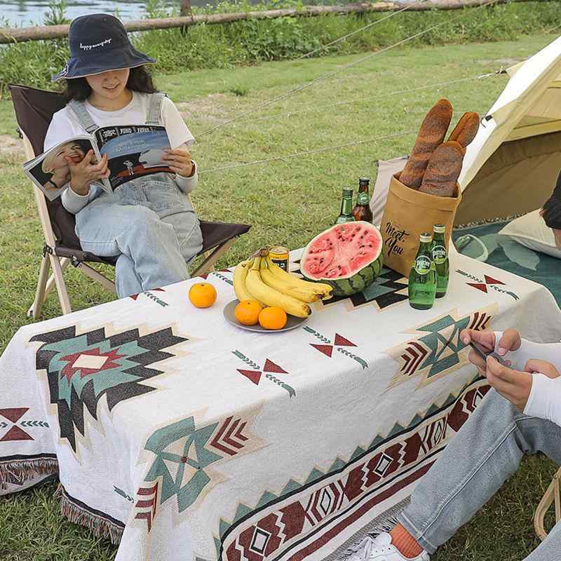 テーブルクロス 北欧風 パーティー インスタ映え 長方形 テント アウトドア キャンプ ピクニック ティーテーブル 食卓 デスク