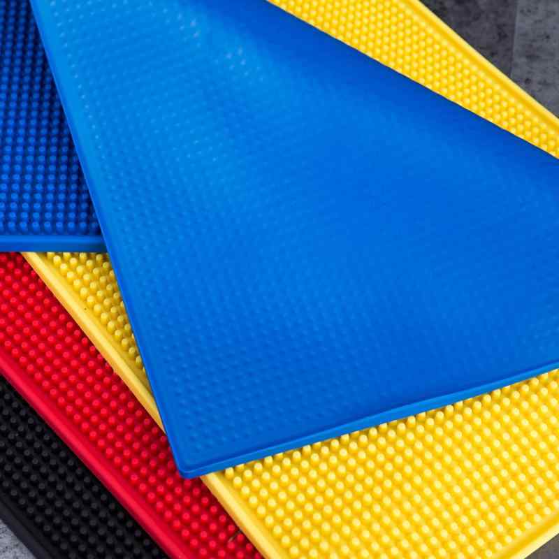 バーマット PVC コースター 厚手 カラー ゴム シリコン 滑り止め 隔水 長方形 瀝水 バー用品