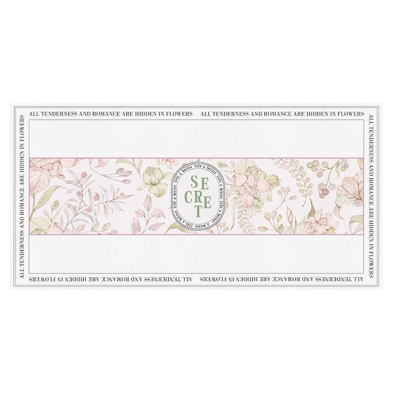 テーブルマット 花柄 レザー デスクマット マウスパッド 撥水 拭ける 耐熱 滑り止め おしゃれ かわいい 食卓 茶托 コースター