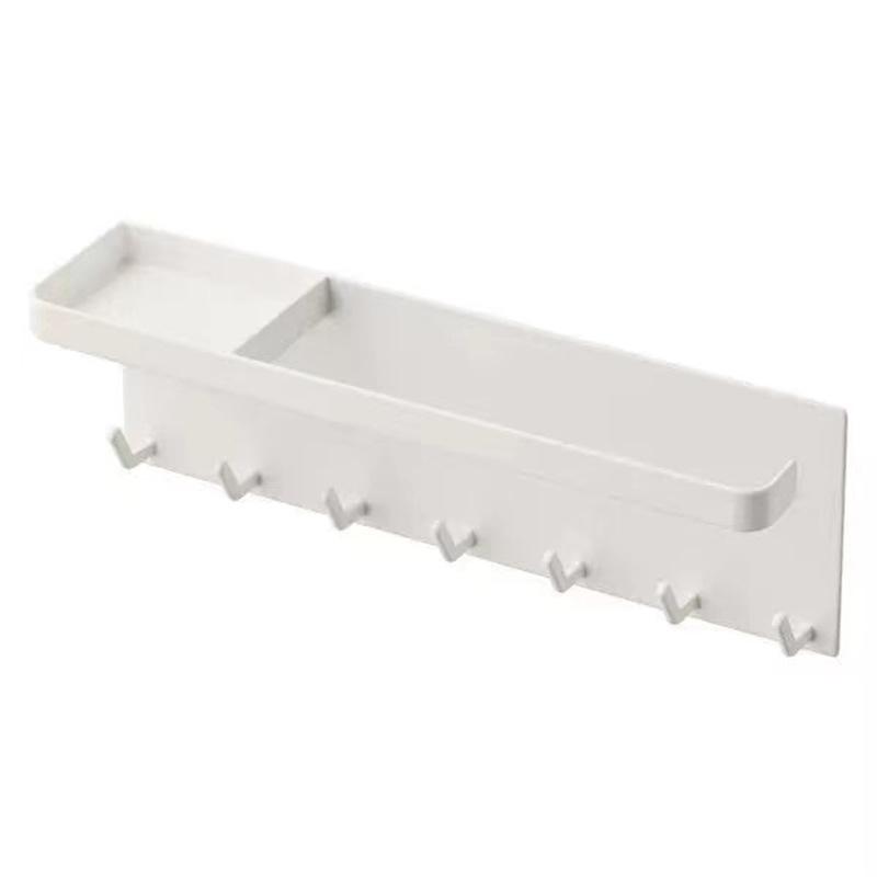 傘立て 玄関収納 傘置き 傘入れ マグネット式 キーフック 小物置き トレー付き 穴あけ不要 賃貸OK