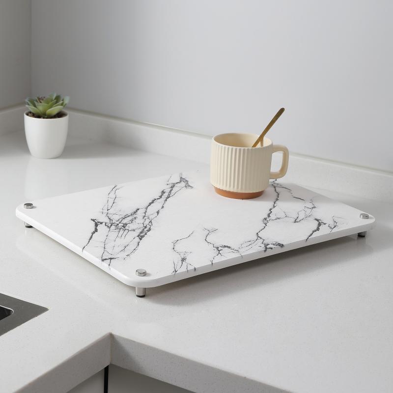 キッチン 珪藻土 ドライングマット グラス 食器 水切り 吸水 速乾 置き台 硬質 キッチン用品