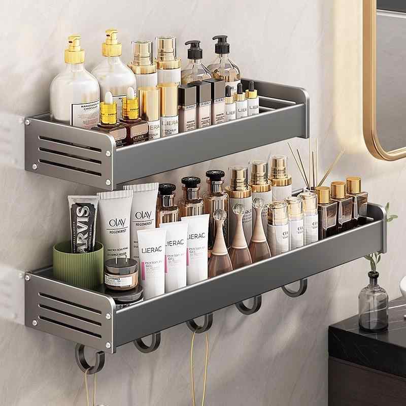 浴室 ラック 洗面所 収納 棚 壁掛け式 賃貸 おしゃれ 穴あけ不要 ウォールラック 石鹸置き 歯ブラシスタンド 洗面台 整理