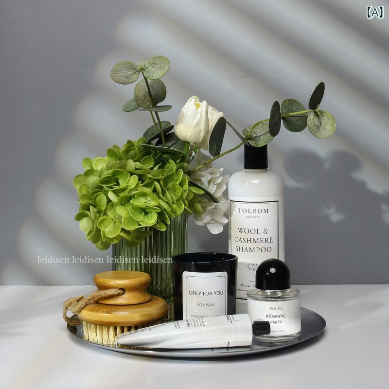 トレイ 洗面所 浴室 浴槽 収納トレー 洗剤 アロマ 小物置き 丸型tray モダン インテリア 組み合わせ