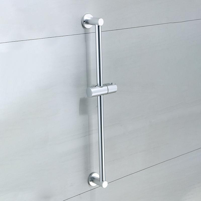 シャワーラック 壁掛け式 アルミ合金 高さ調整可能 シャワーヘッドホルダー シャワーハンガー 収納棚