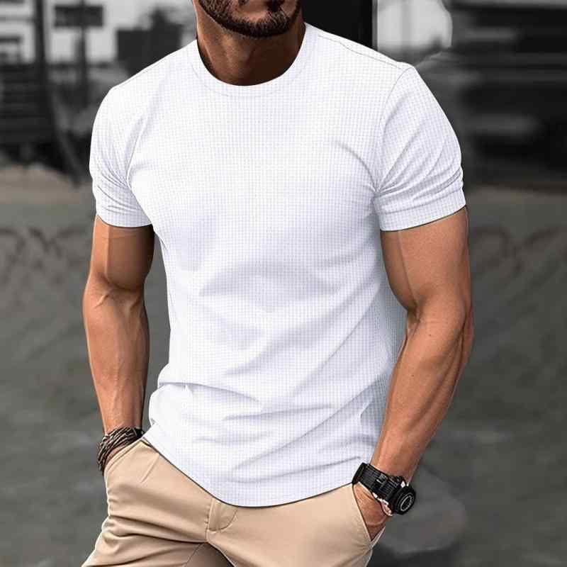 Tシャツ 男性用 半袖 接触冷感 普段使い スポーツ トレーニング 接触冷感 スリムフィット トップス・スタイル: 運動.カジュアル・柄: ストライプ・タイプ: スリム・ネックライン: ラウンドネック・袖丈: 半袖・・主な生地の組成: ナイロン・主な生地の組成含有量: 91%-95%・シーン: 旅行・色: ホワイト, ブラック, 孔雀ブルー, グレー・サイズ: M, L, XL, XXL, XXXL・カテゴリ: Tシャツ・袖のタイプ: レギュラー・重量: 約 約180g-250g・機能: 防水, 高弾性, 吸湿発散性・対象年齢: 成人・対象性別: 男性