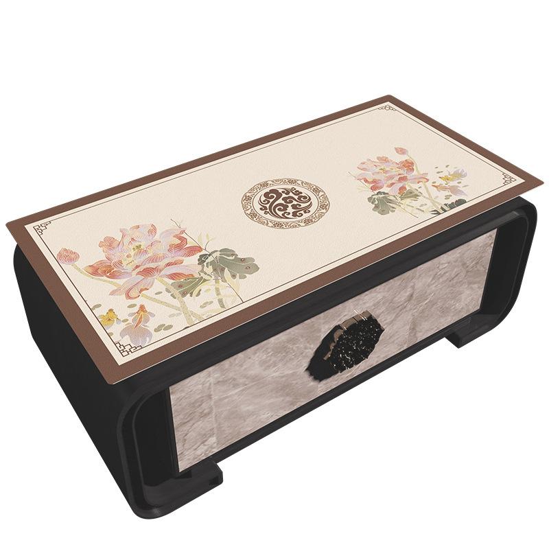 テーブルクロス 防水 防油 テーブルマット PVC製 長方形 家庭用 ティーテーブルマット 中国風 インスタ映え