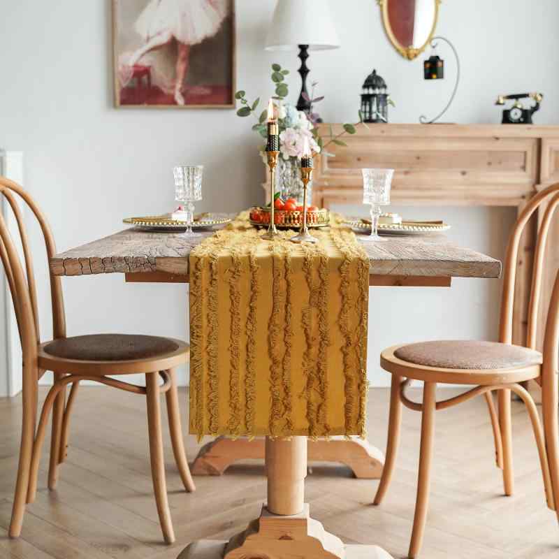テーブルクロス 北欧風 テーブルランナー キッチン ダイニング 切り替え 食卓カバー ティーテーブル マット おしゃれ インスタ映え