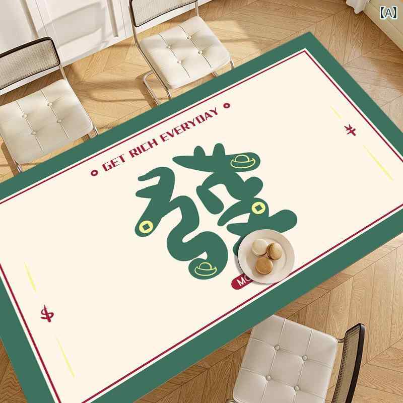 テーブルマット ランチョンマット 撥水 防油 長方形 豪華感 ティーテーブル デスクマット キズ防止