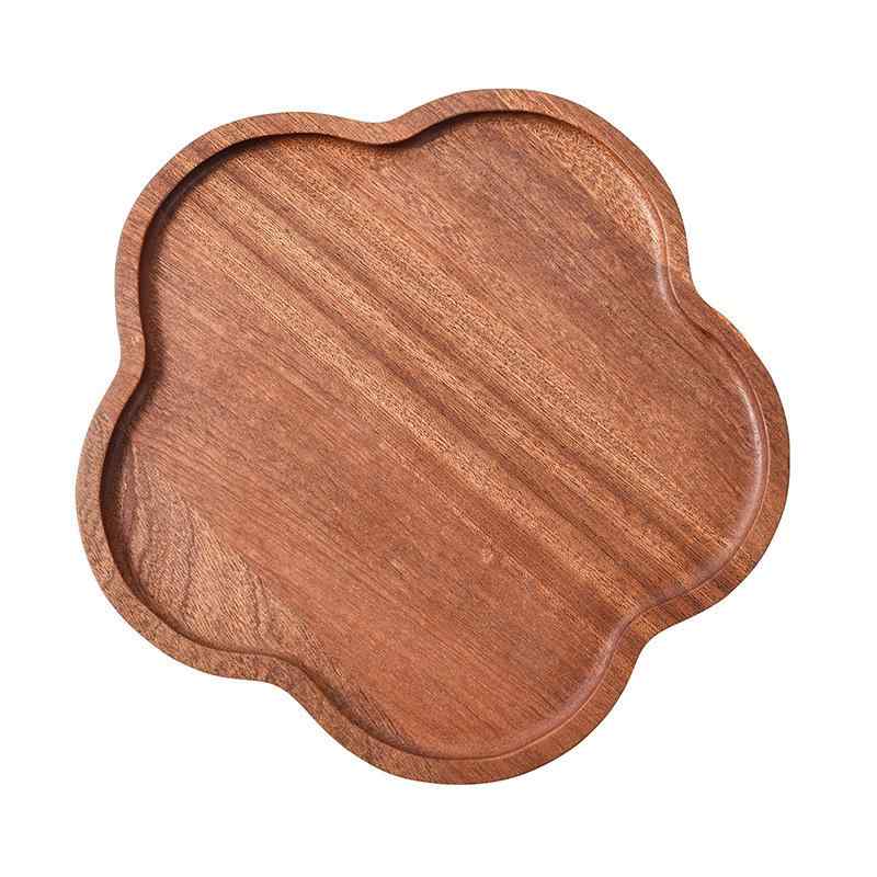 鍋敷き 木製 小魚 黒胡桃木 実木 断熱 耐熱 プレート2