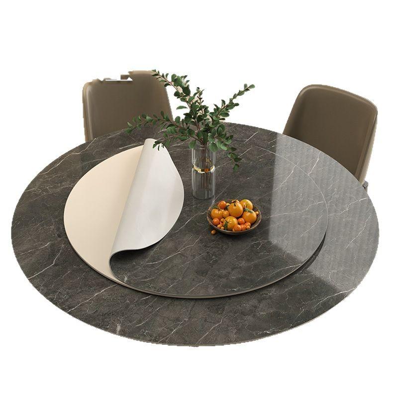 テーブルクロス 大理石柄 円形 豪華感 防水 防油 防熱 洗える 食卓保護マット