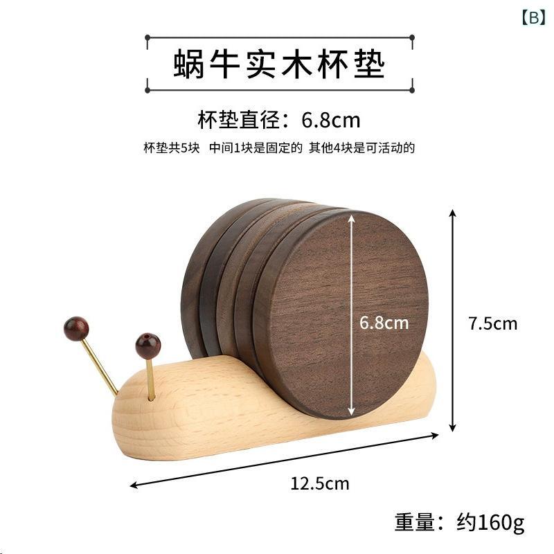鍋敷き 木製 かわいい 亀型 コースター 断熱パッド カップマット 茶托 おしゃれ ナ...