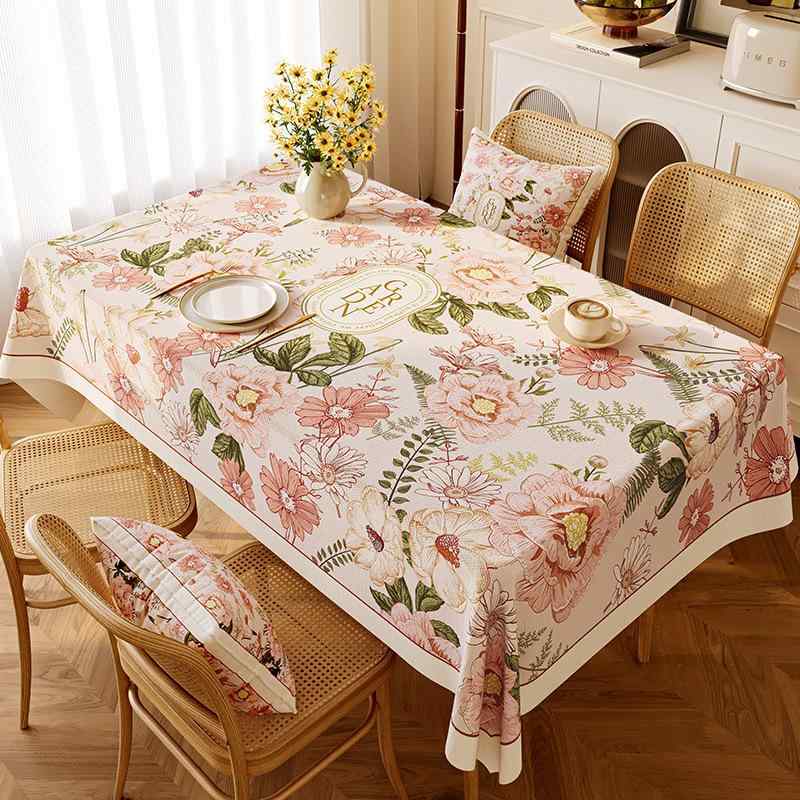 テーブルクロス 豪華感 撥水 防汚 滑り止め デスクマット 食卓カバー ティーテーブル
