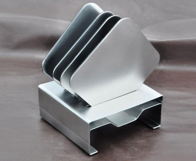 コップ敷き メタル コップ敷き セット 滑り止め コースター スクエア ボウルマット 断熱 コップ敷き2