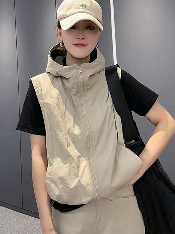 樂天商城 - ベスト レディース 春夏 防紫外線 アウター カジュアル スポーツ 運動着 チョッキ 作業着